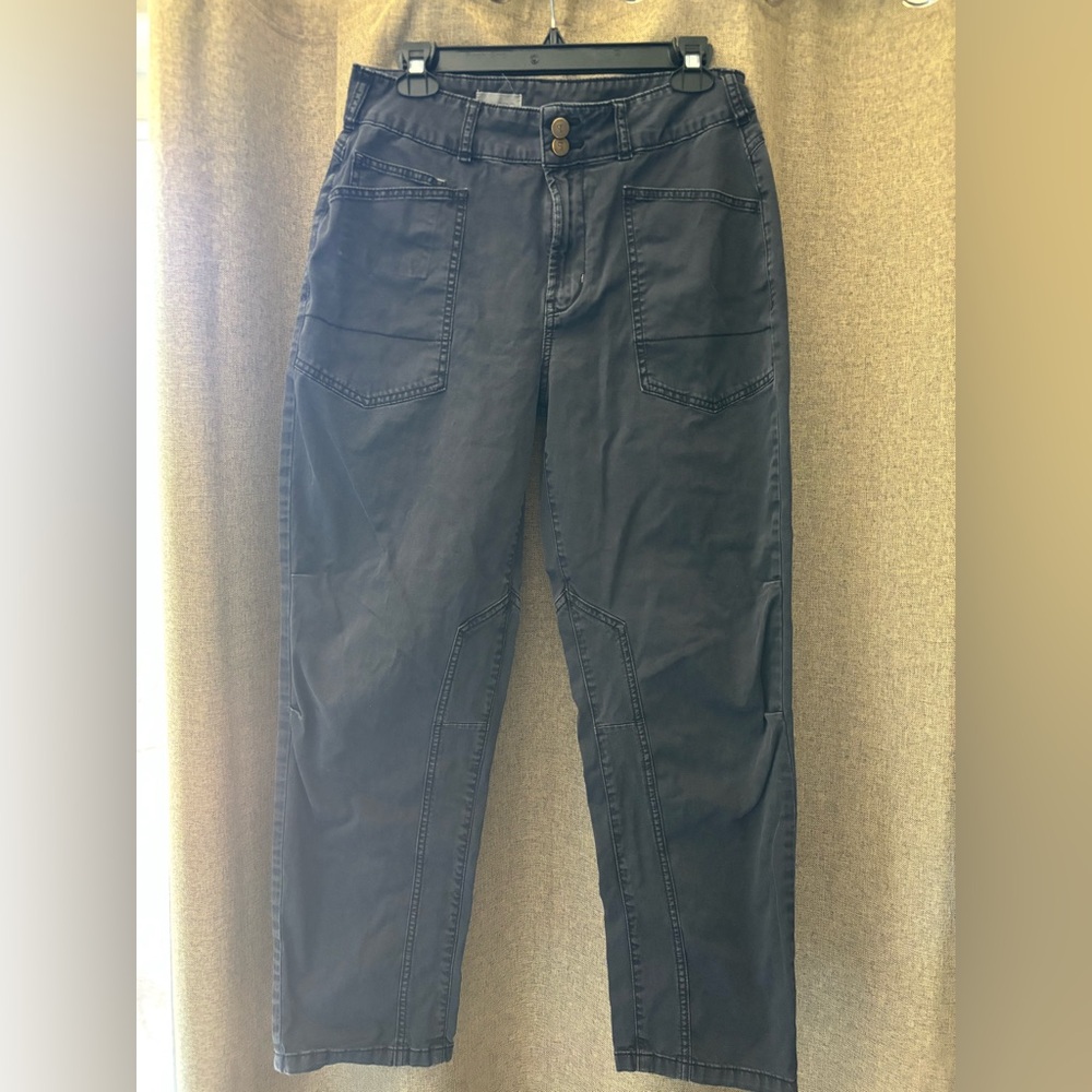 Pilcro Faded Black Utility Pants with Front Pocket